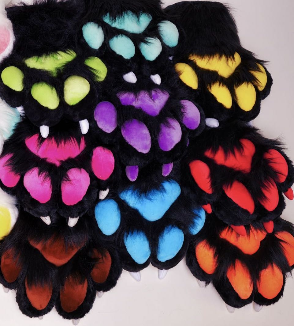 Black Paw Pair (Select Color)